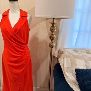 Calvin Klein Vibrant Orange Dress